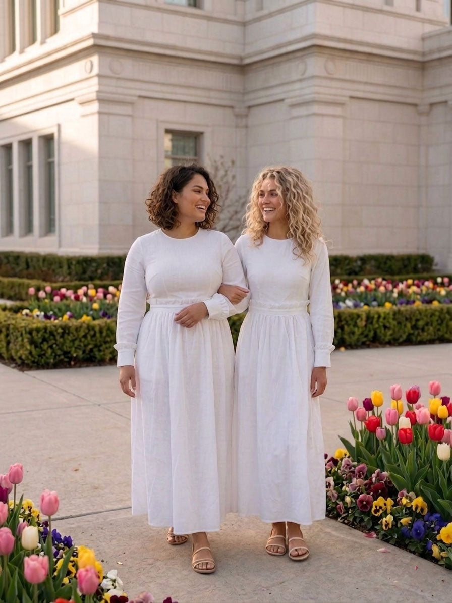 LDS temple dresses by ZMCI — modern, modest, and made for real sisters