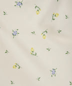Lemon Blossom ivory ditsy-floral modest slip dress with a lace-trim hem