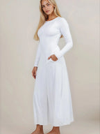 The Concepción modern LDS temple dress by ZMCI