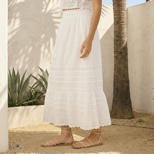 Bountiful Eyelet Modest Skirts for Church | ZMCI image 0