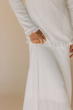 The Winter Quarters LDS temple dress — hem detail