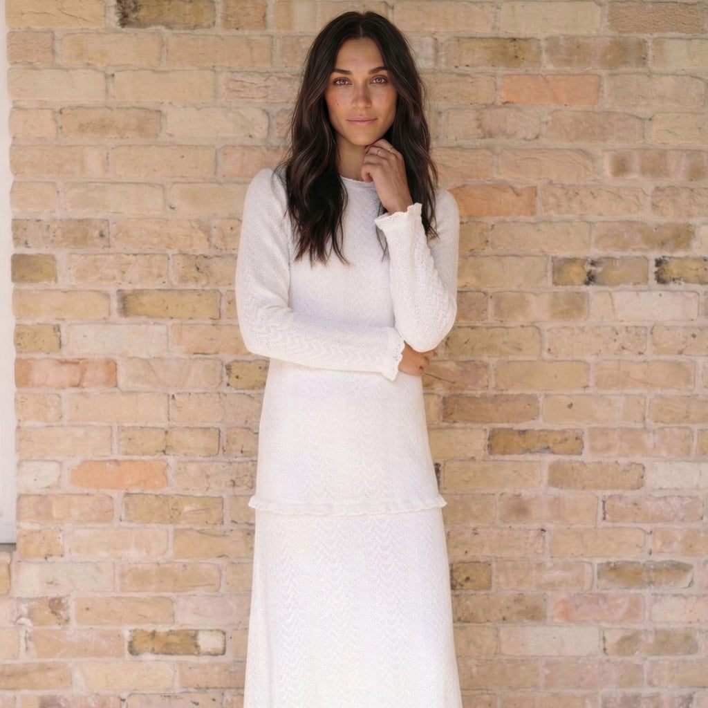 The Winter Quarters — Fitted Sweater LDS Temple Dress