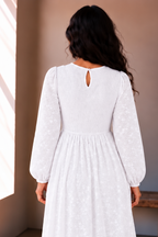 The Adelaide Petite | Floral Lace LDS Temple Dress
