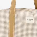 Beige Gingham LDS Temple Bag