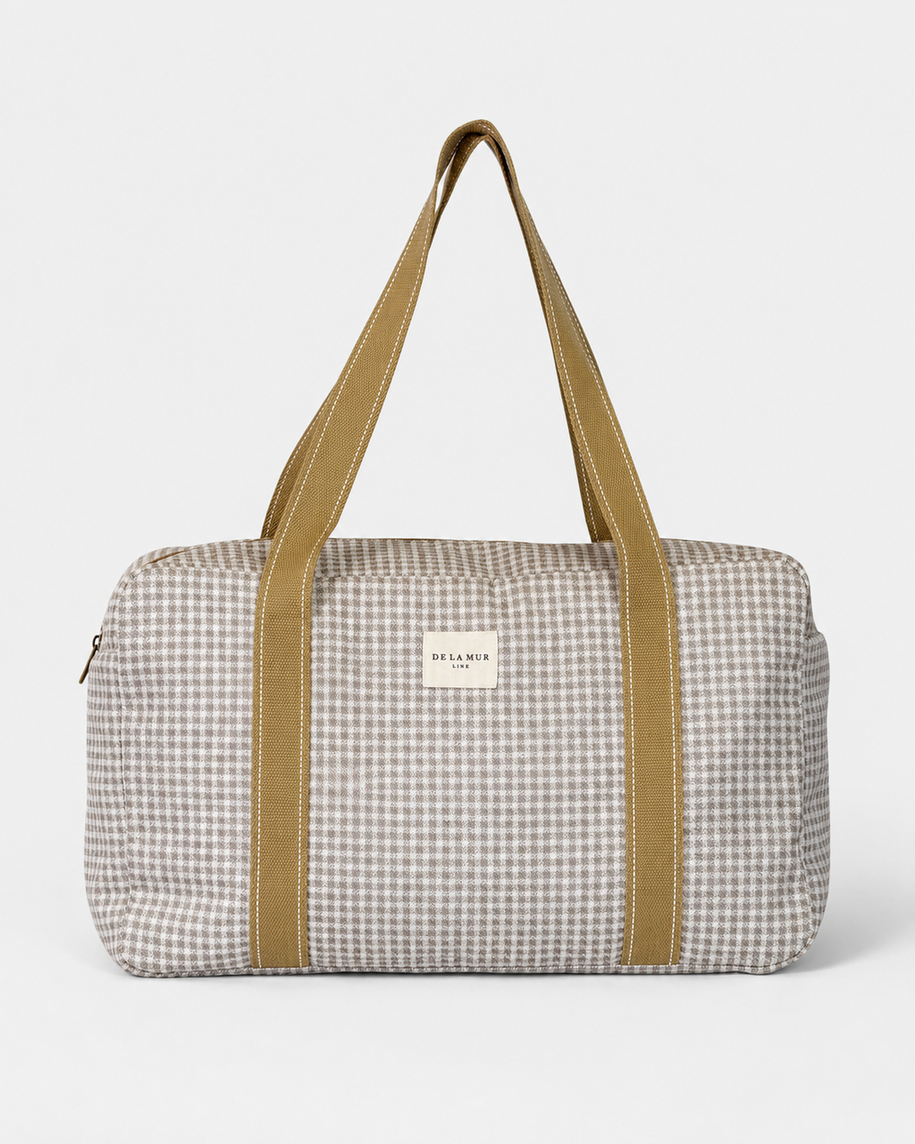 Beige Gingham LDS Temple Bag