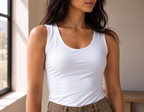Essential Scoop Neck Layering Tank Top