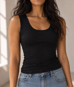 Essential Scoop Neck Layering Tank Top