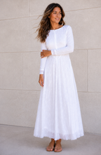 The Feather River LDS temple dress — skirt and gathered waist