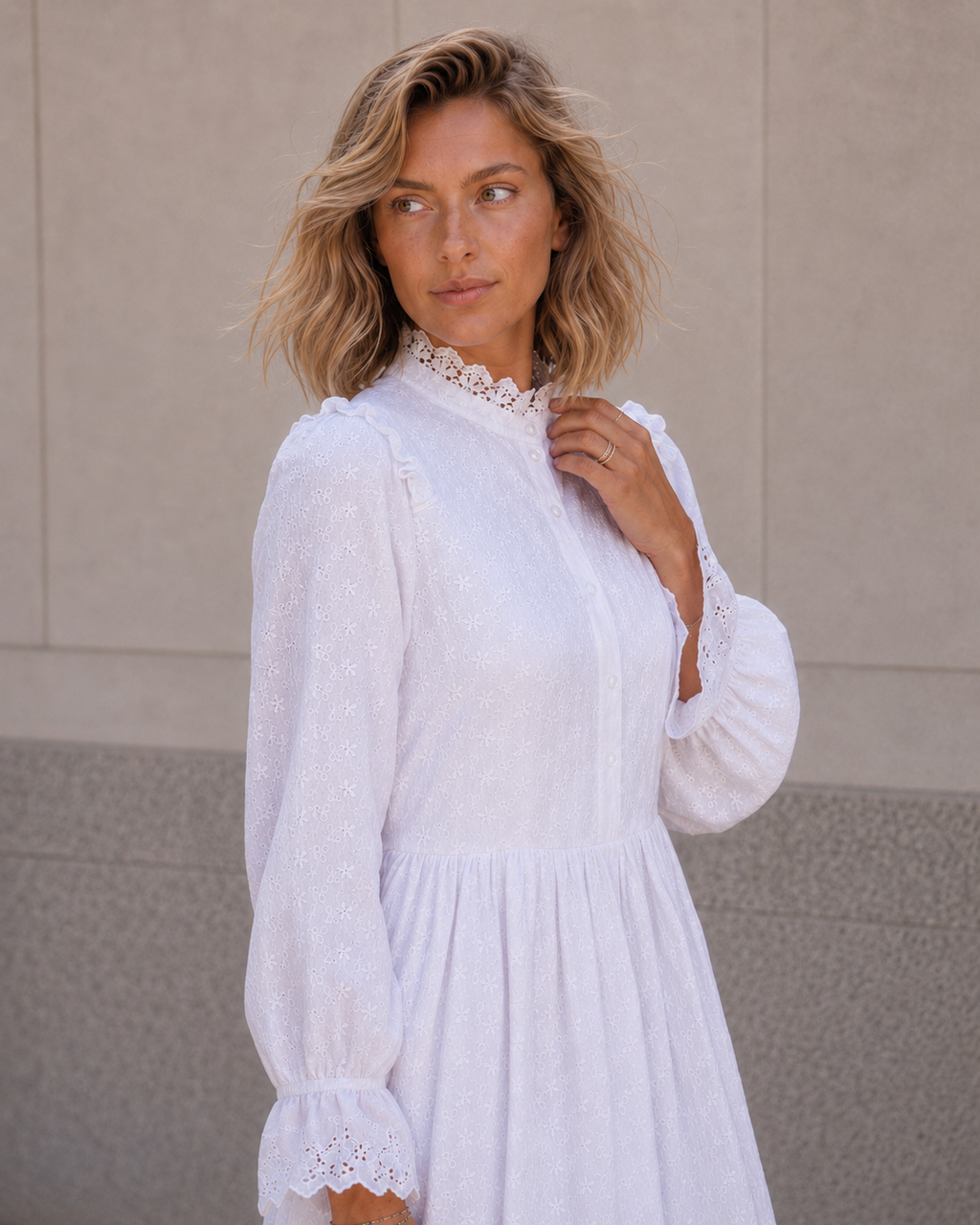 The Logan LDS temple dress — full-length skirt