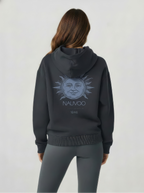 The Nauvoo Sun Christian hoodie with a small Nauvoo sun graphic
