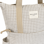 Taupe Woven Check | LDS Temple Backpack