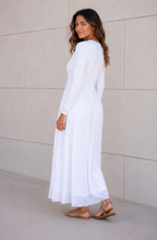 The Feather River LDS temple dress — back view