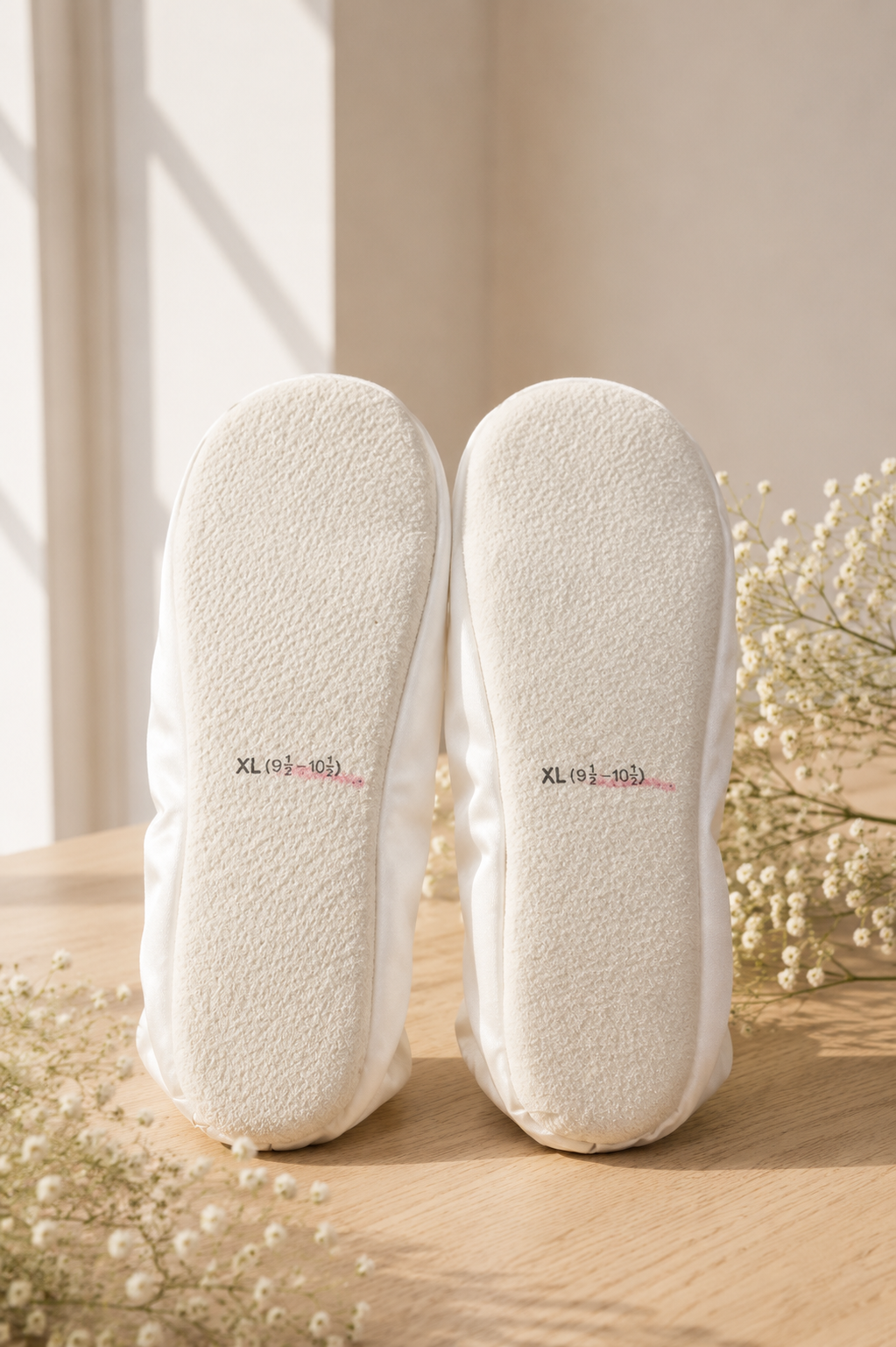Women's Cushioned LDS Temple Satin Slippers