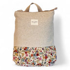 Blume floral-jacquard temple backpack with adjustable straps and zip pocket