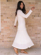 The Winter Quarters LDS temple dress — pocket detail
