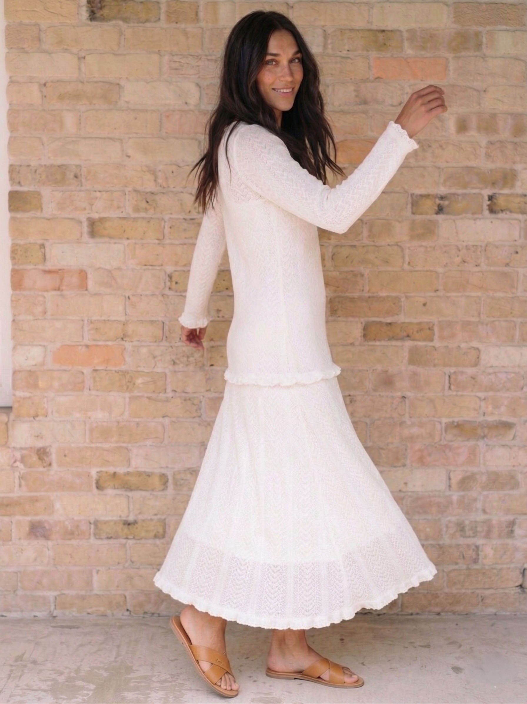 The Winter Quarters LDS temple dress — pocket detail