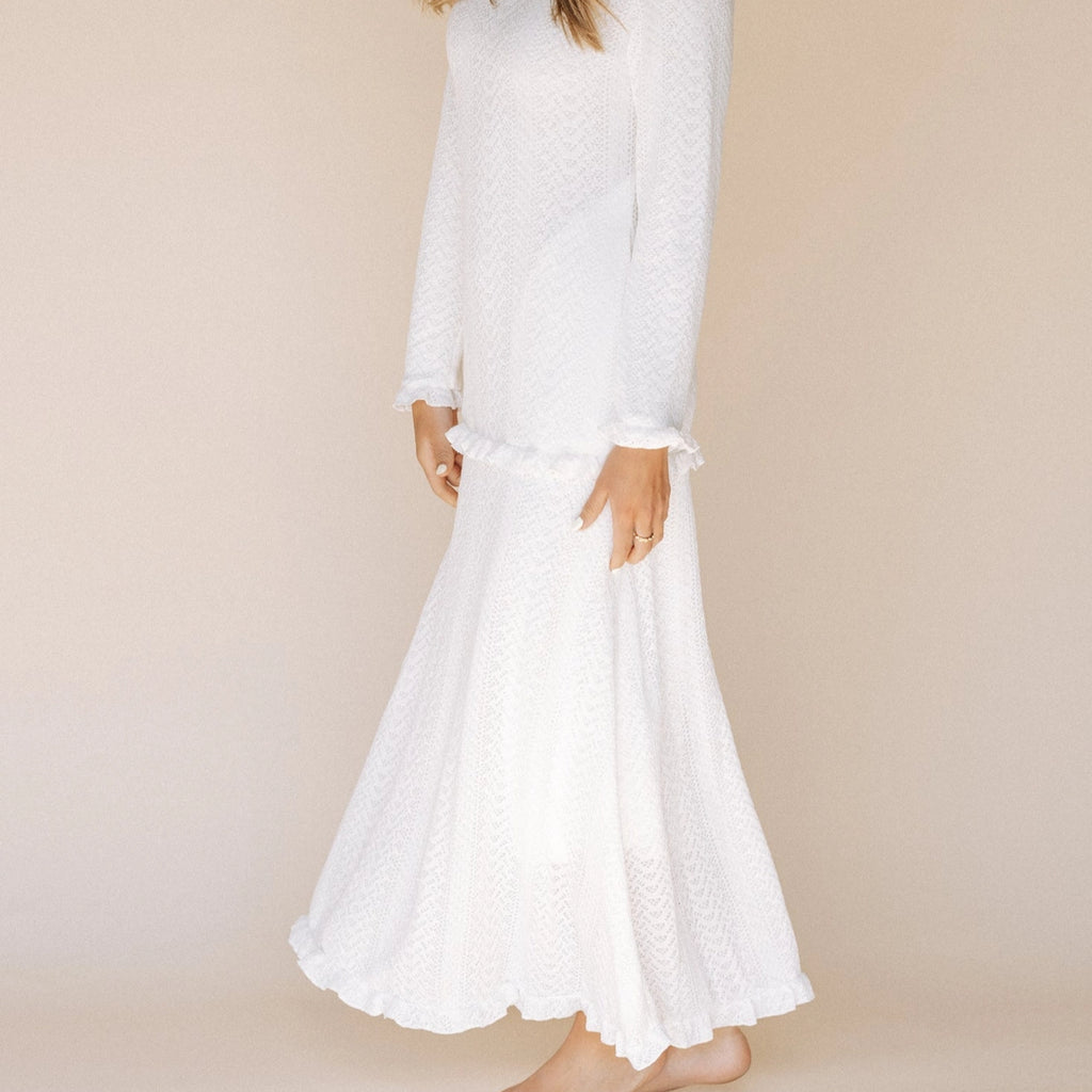The Winter Quarters fitted sweater LDS temple dress by ZMCI