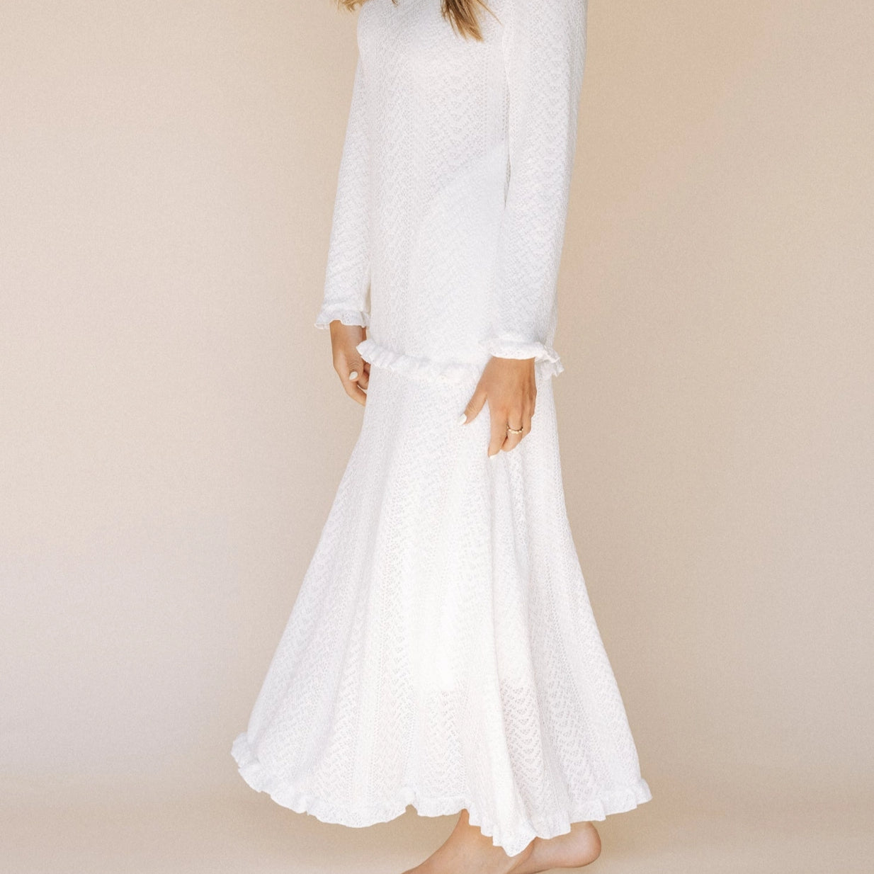 The Winter Quarters fitted sweater LDS temple dress by ZMCI