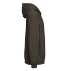 Nephi's Ship earth-toned Christian hoodie for men with a small chest mark