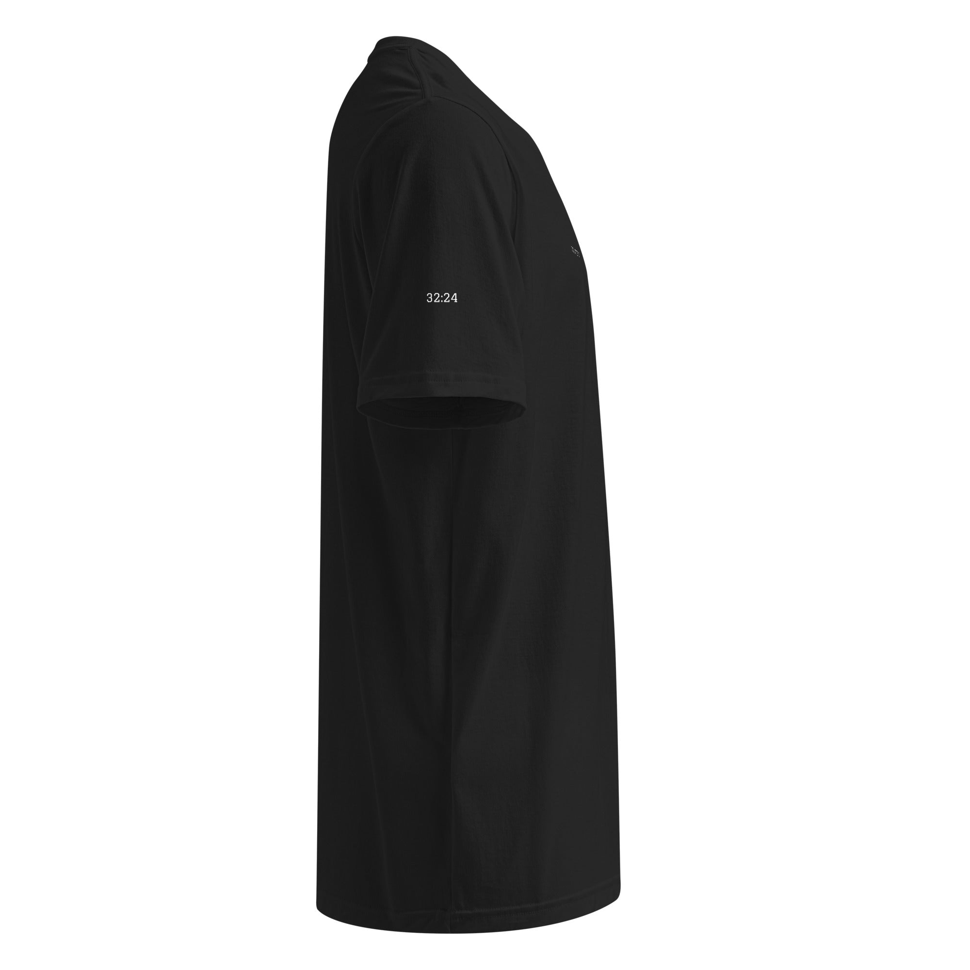 The Jacob black Under Armour Christian athletic tee with a quiet chest mark