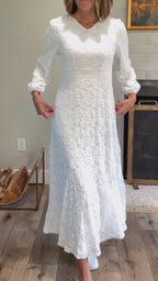 Draper Petite | Floral Lace LDS Temple Dress