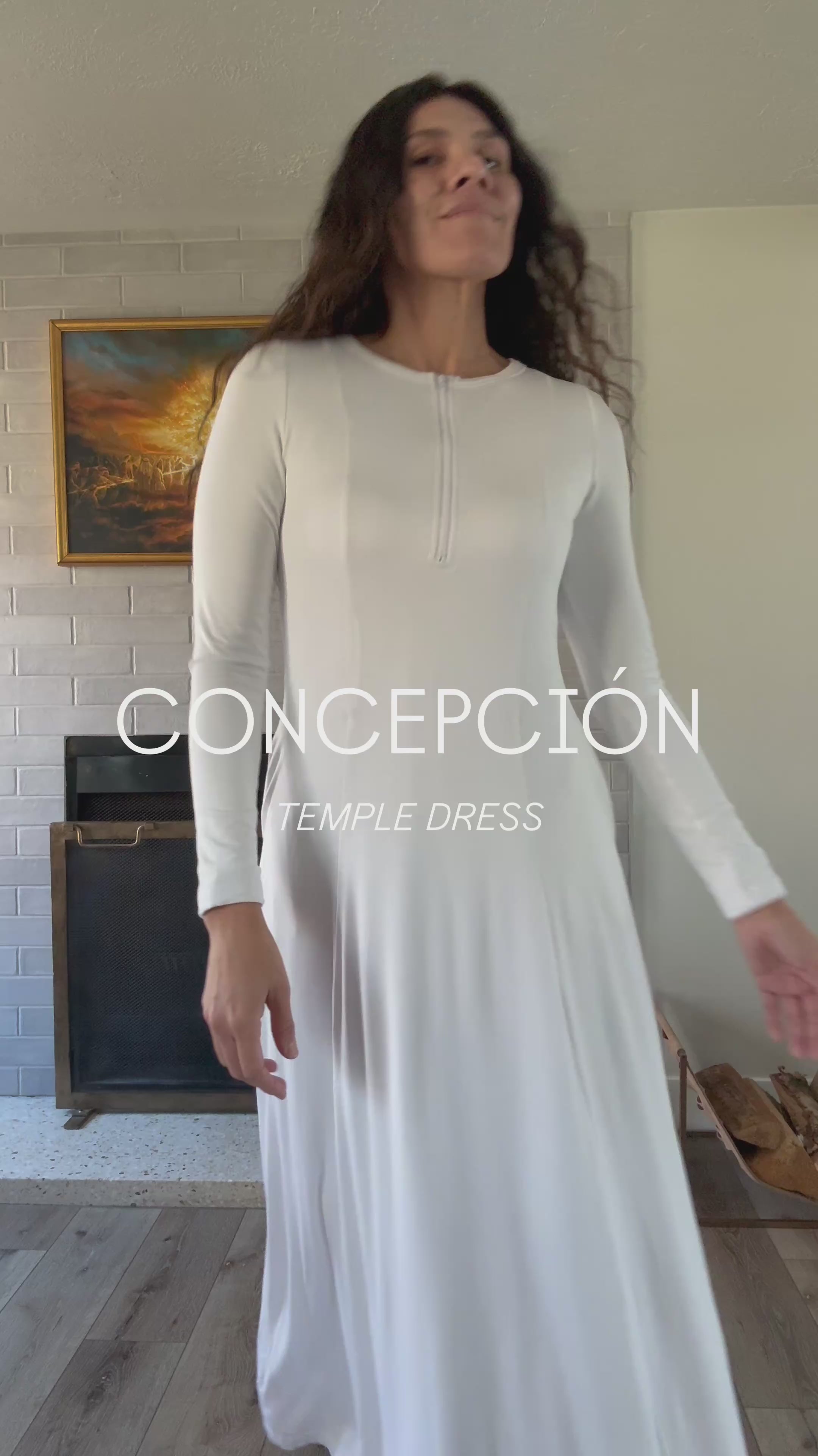 The Concepción | Modern Zip-Front LDS Temple Dress with Pockets