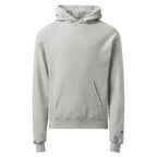 The Comforter steel-grey Christian hoodie with a quiet chest mark