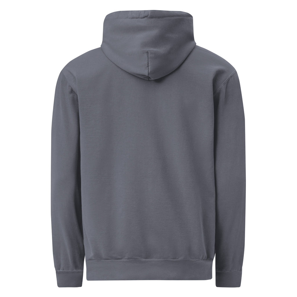 CTR vintage-wash slate Christian hoodie with a small CTR chest emblem