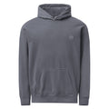 CTR vintage-wash slate Christian hoodie with a small CTR chest emblem