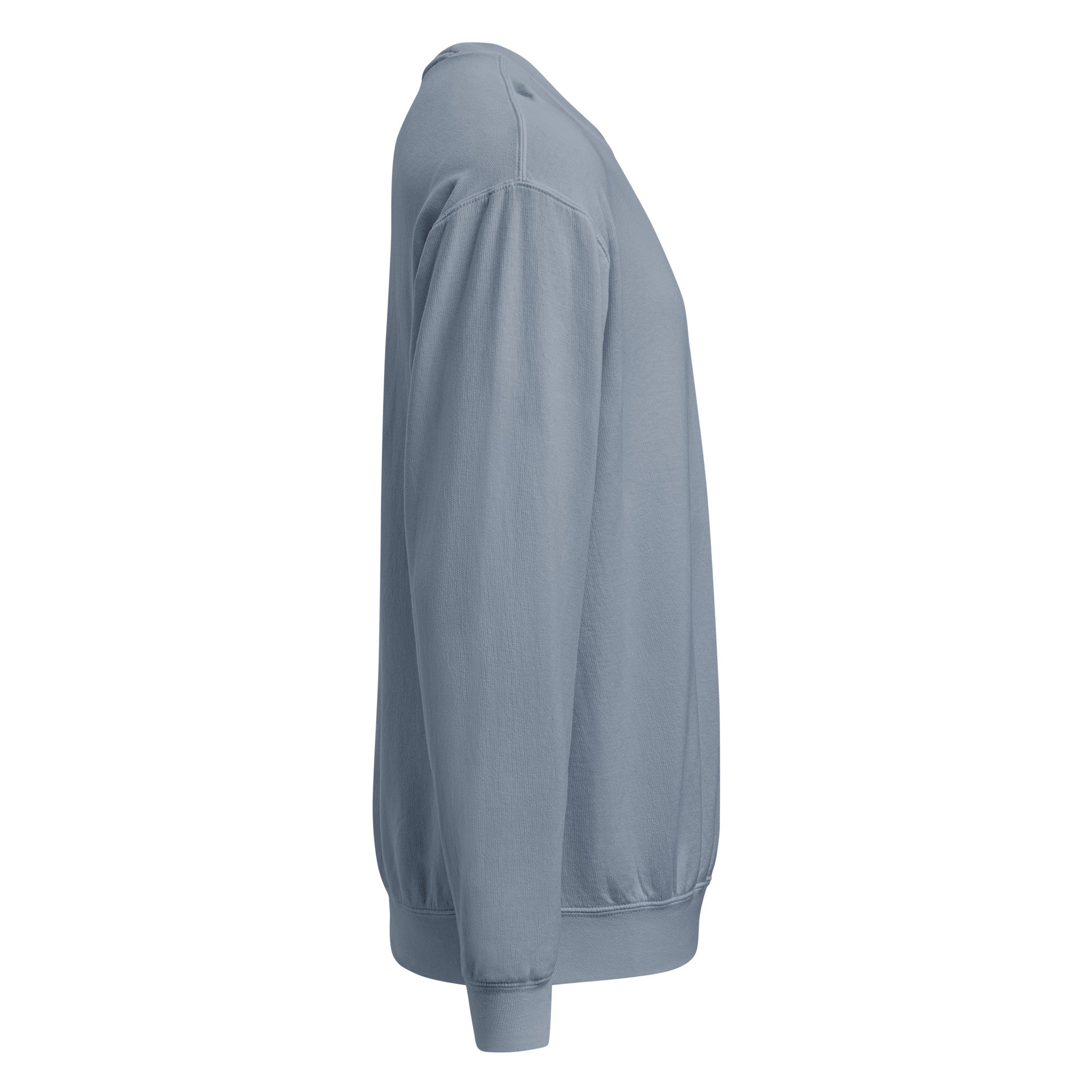 The CTR slate-blue Choose The Right Christian sweatshirt with a clean emblem