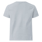 Shalom oversized Christian graphic tee for women with cream chest embroidery