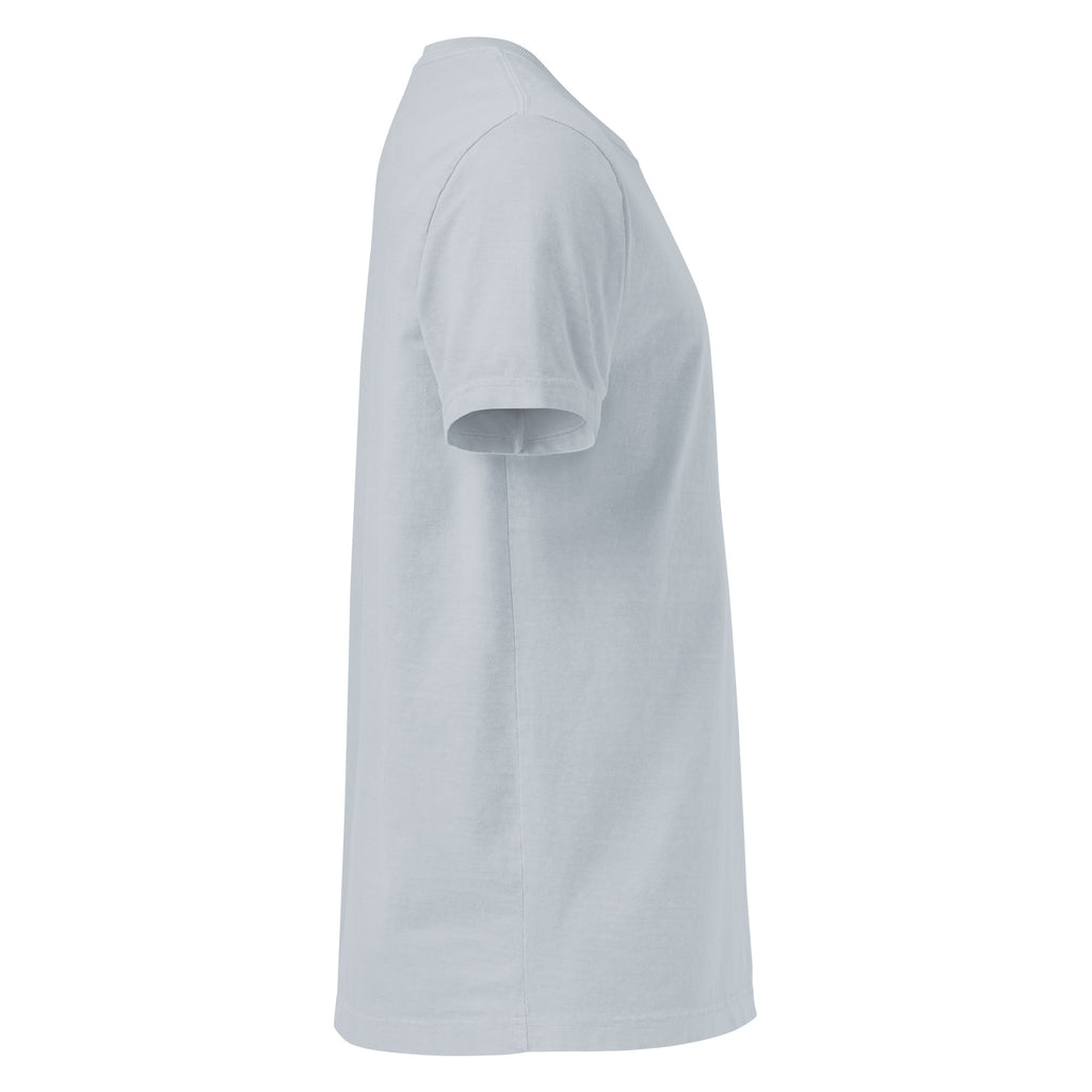 Shalom oversized Christian graphic tee for women with cream chest embroidery
