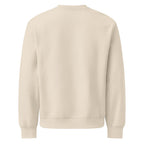 Bethlehem sand heavyweight Christian crewneck with small chest mark and star icon