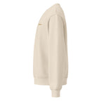 Bethlehem sand heavyweight Christian crewneck with small chest mark and star icon